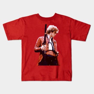 Painting of Enjolras standing with a gun Kids T-Shirt